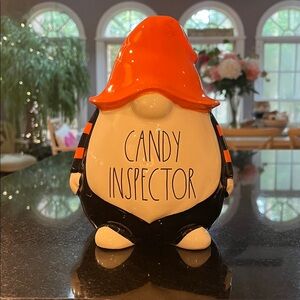 Rae Dunn - Cute Halloween “Candy Inspector”Figurine.
